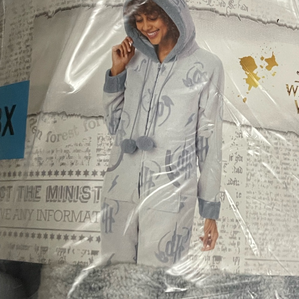 Brand New Disney Womens Harry Potter  Ladies' One Piece Pajama, Gray 3X